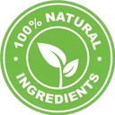Natural ingredients emblem printed on the Burntide label