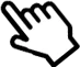 A hand cursor graphic of the kind overlaid on a buy button